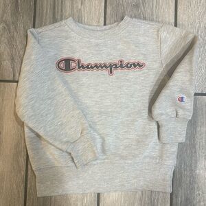 Champion Boys Crewneck Sweatshirt 4T Grey Boys